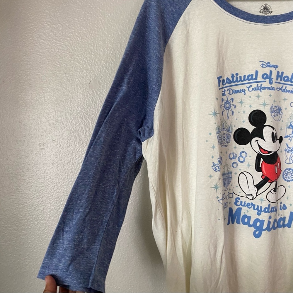 Disney Festival Of Holidays Long Sleeve Baseball Tee - Picture 5 of 6